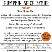 Load image into Gallery viewer, Pumpkin Spice Syrup